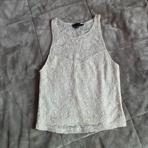 CREAM LACE TOP AMERICAN EAGLE